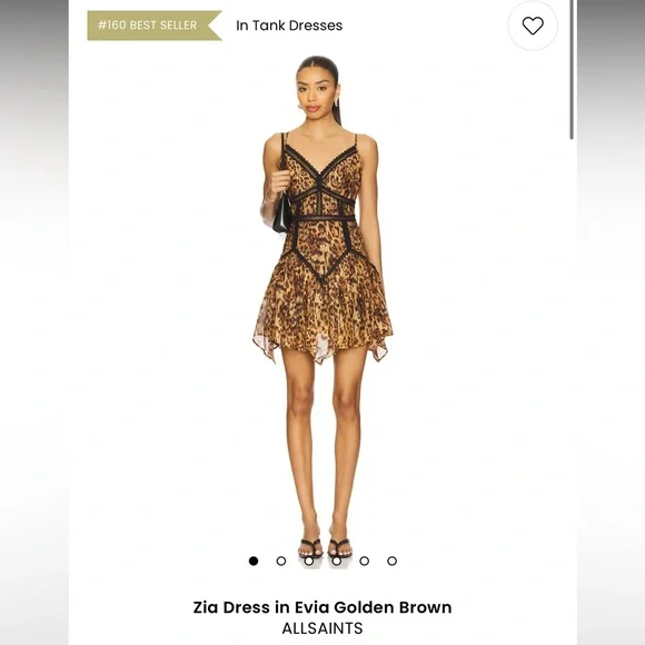 Rag & Bone Black and Brown Tiered Ruffled Mini Dress - Picture 1 of 1